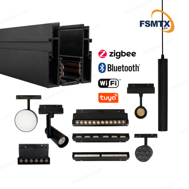 AS-MS01H LED Lighting Stretch Ceiling Magnetic Track.