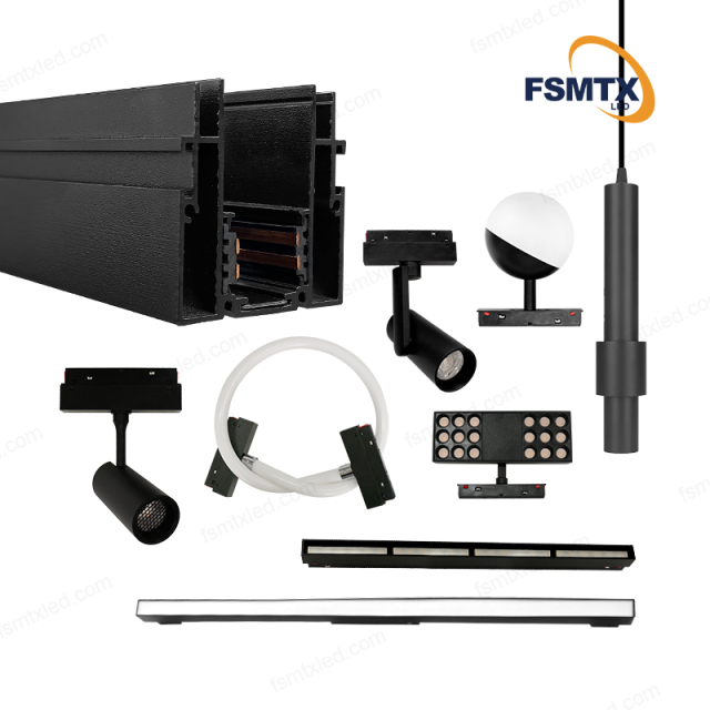 AS-MS01H LED Lighting Stretch Ceiling Magnetic Track.