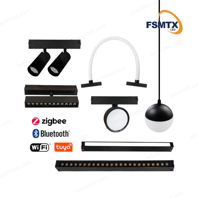 AS220V-25M Mobile phone Control LED Magnetic Track Light Led Downlight