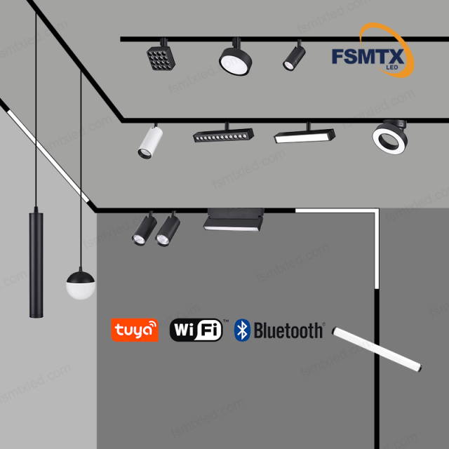 220V 24M Tuya App control Magnetic Track Light Magnetic Spot Light