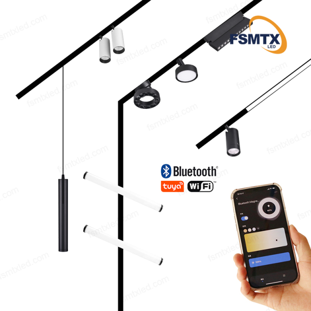 220V 24M Tuya App control Magnetic Track Light Magnetic Spot Light