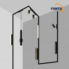 AS35 48V Ultra-thin Magnetic track light Magnetic spot light