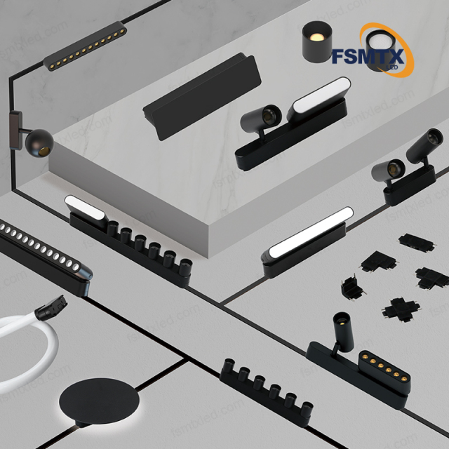 24V Ultra-Thin woven track Magnet Track Light