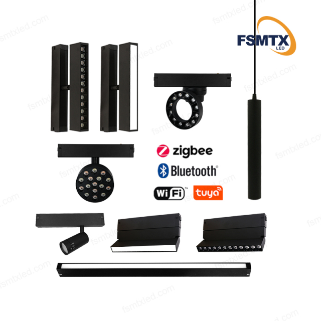 AS220V-25M Mobile phone Control LED Magnetic Track Light Led Downlight