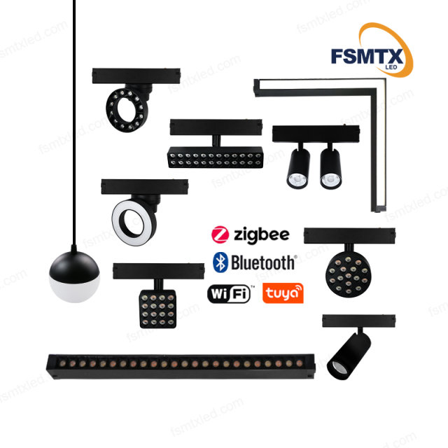 AS220V-25M Mobile phone Control LED Magnetic Track Light Led Downlight