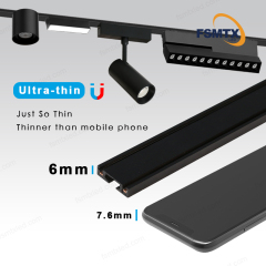 Ultra-Thin  6MM  Magnetic  track light  Magnetic Track
