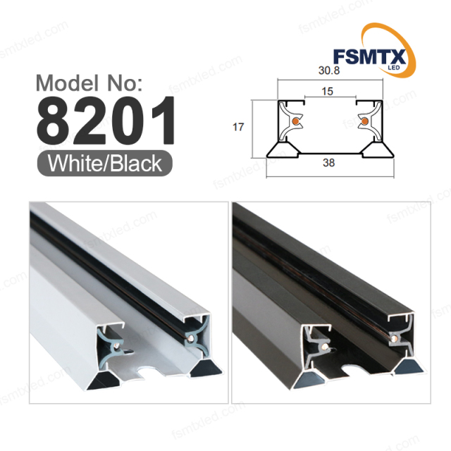 AS-8201/8206  2 wire Competitive Price LED Track Light Rail