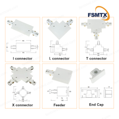 Hot Sale 3 Wire Recessed Track Rail