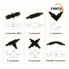 3 Wires 1 Phase LED Light Track