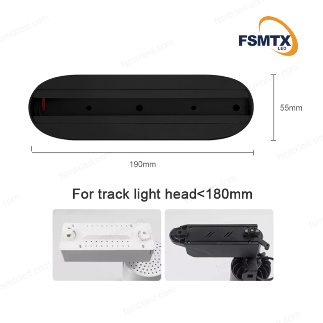 2 Wire LED Track Rail Adaptor Box Track Adapter