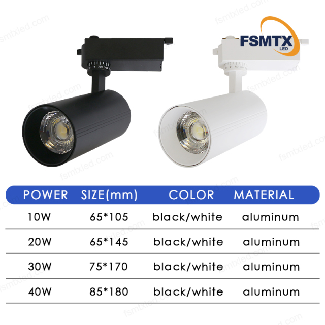 LED COB 3cct Dimmable Track Light