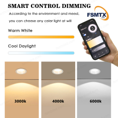 AS-9116 smart control LED Ceiling Downlights Lights