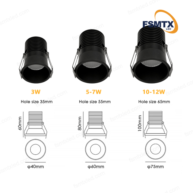 AS9137 Anti Glare COB LED Spot Lights