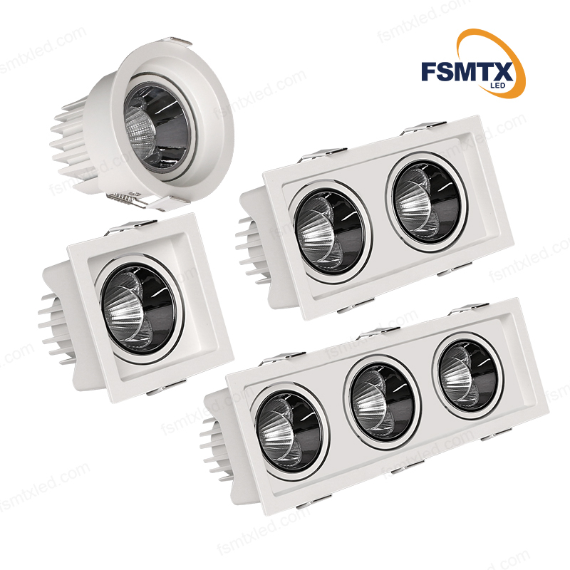 AS-9108 Recessed Round Square Rectangle LED Downlight