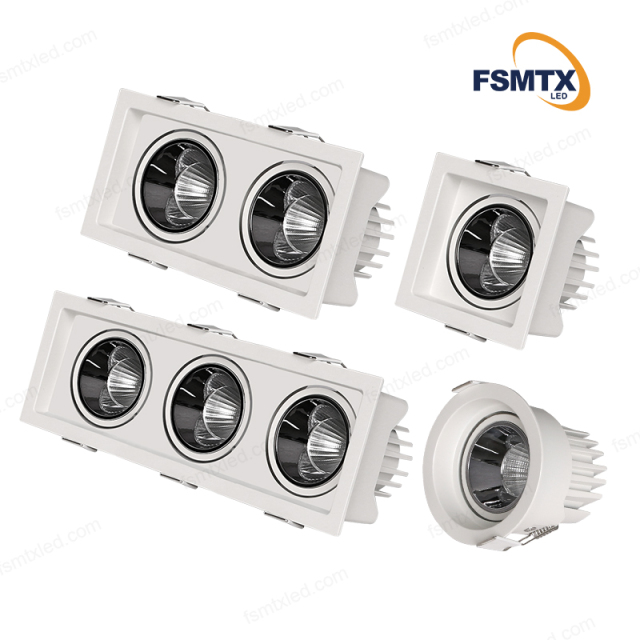 AS-9108 Recessed Round Square Rectangle LED Downlight
