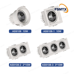 AS-9108 Recessed Round Square Rectangle LED Downlight