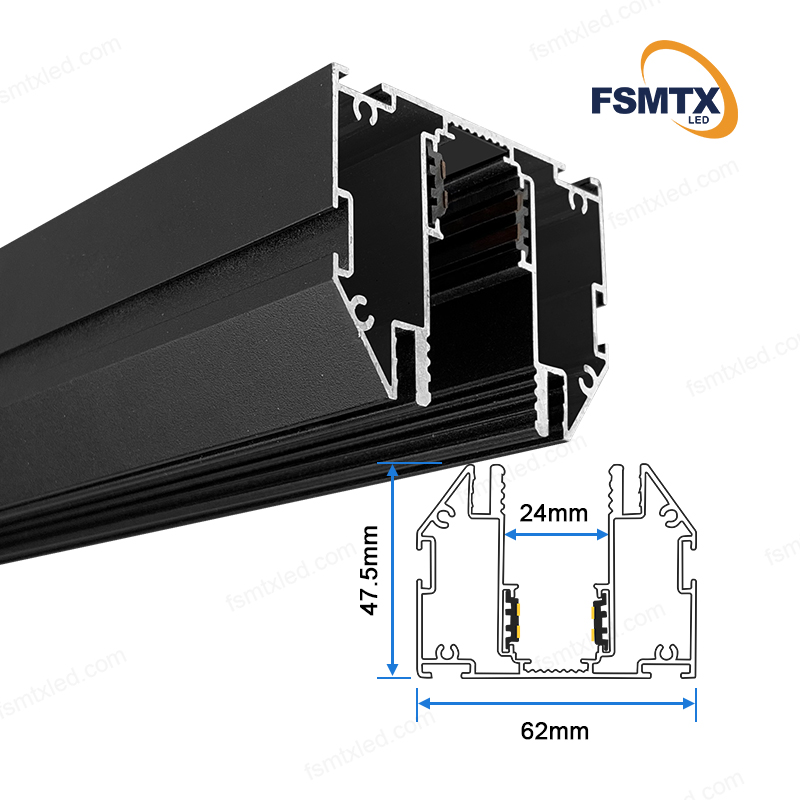 stretch aluminum profiles AS-SCPM01's size