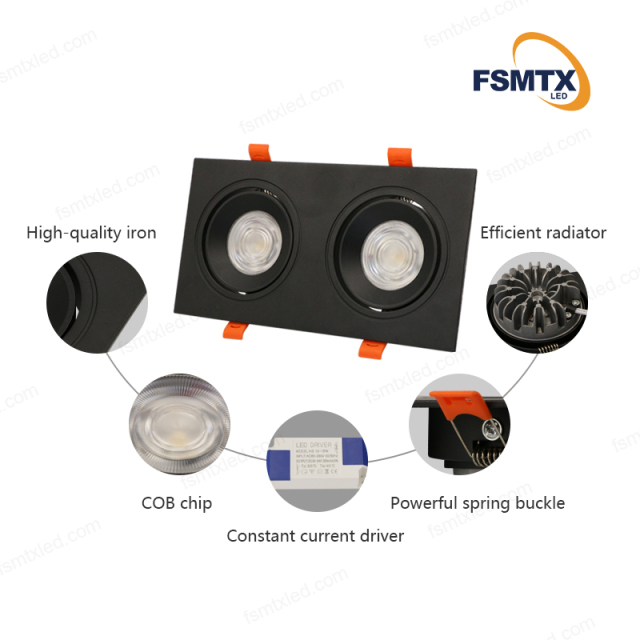 Rectangle Adjustable Downlights