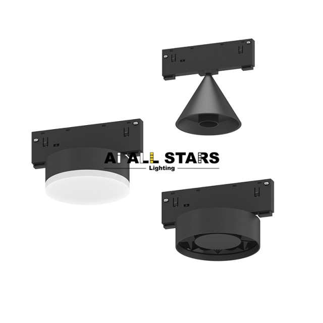 48V Low Voltage Magnetic Triangle Antiglare Surface mounted Lamp