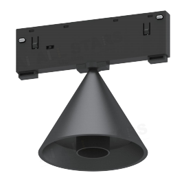 48V Low Voltage Magnetic Triangle Antiglare Surface mounted Lamp