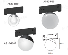 Commercial Customization 180° Beam Angle Magnetic Spherical Lamp