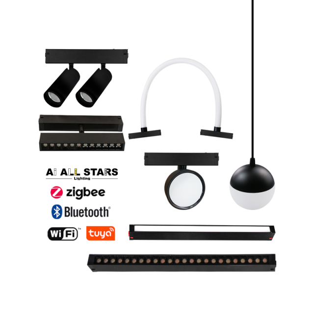 220V Easy-install Indoor Smart Dimmable  Magnetic Grille Light