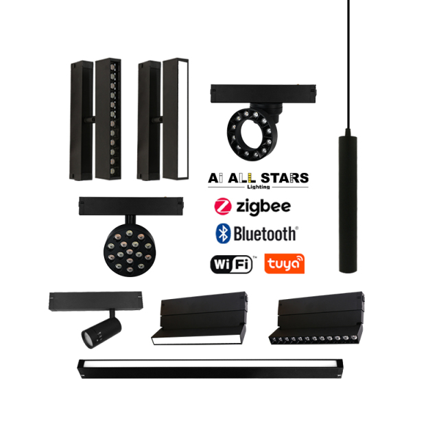 25M Modern Indoor 3 Color Changeable Magnetic Flood Light