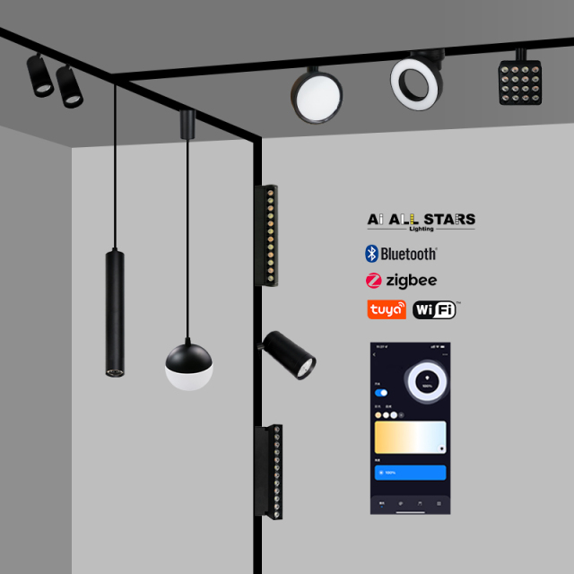 Smart 48V Commercial Dimmable Magnetic Round Light