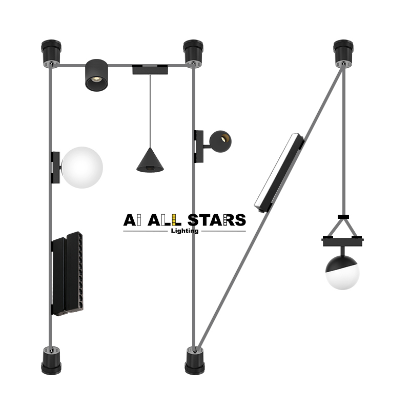 Easy-install Woven Commercial  Magnetic Ball Light