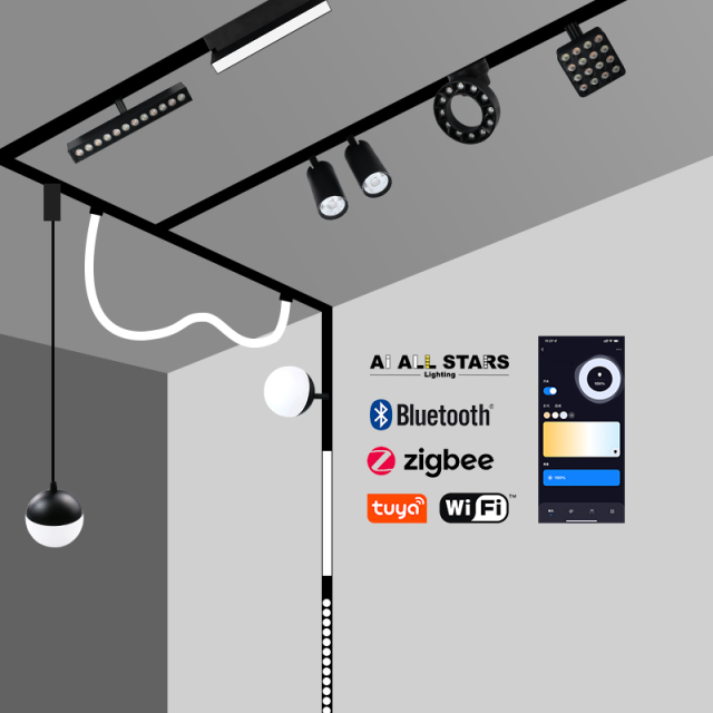 180° Beam Angle 25M 220V Smart Magnetic Round Light