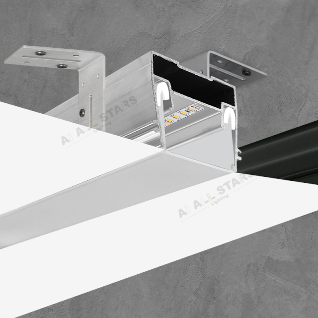 AS-D10 Interior Decoration OEM ODM Led Strips Stretch Ceiling Profile
