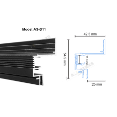 AS-D11 Hot-selling Light Strips Stretch Ceiling Profile Manufacturer