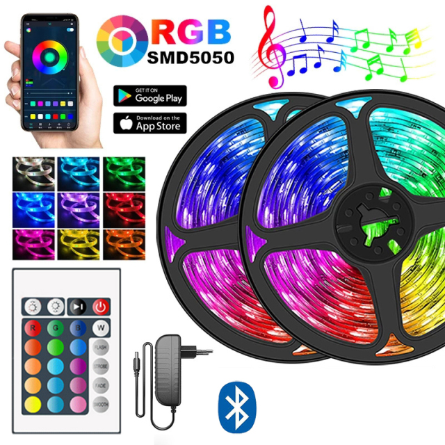 RGB Bluetooth Control Music Led Light Strip Wholesale