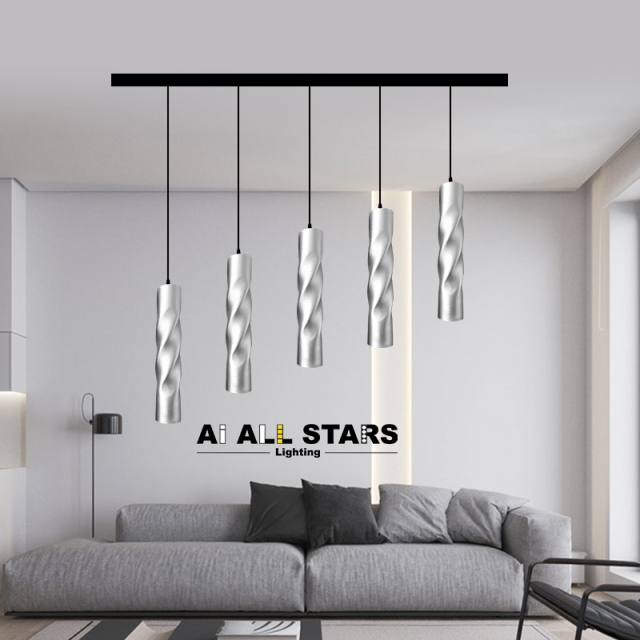 Factory Price Simple Indoor Decoration Long Tube Pendant