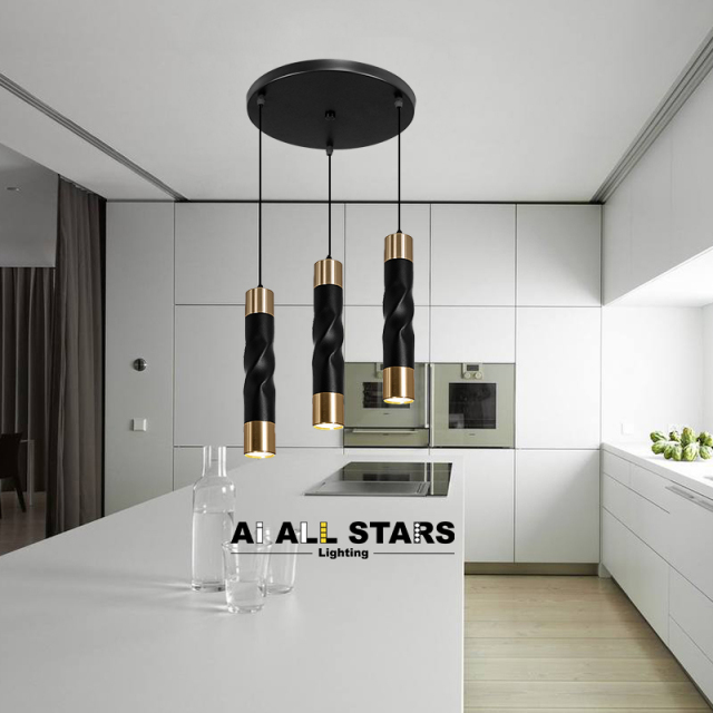 Factory Price Simple Indoor Decoration Long Tube Pendant