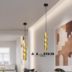 Factory Price Simple Indoor Decoration Long Tube Pendant