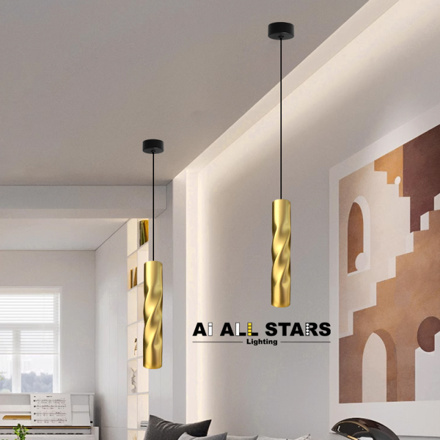 Factory Price Simple Indoor Decoration Long Tube Pendant