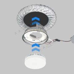 AS-1473 Epoxy Resin + Iron Led Gx53 4000K Spotlight Housing