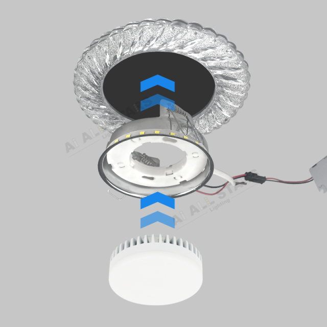 AS-1473 Epoxy Resin + Iron Led Gx53 4000K Spotlight Housing