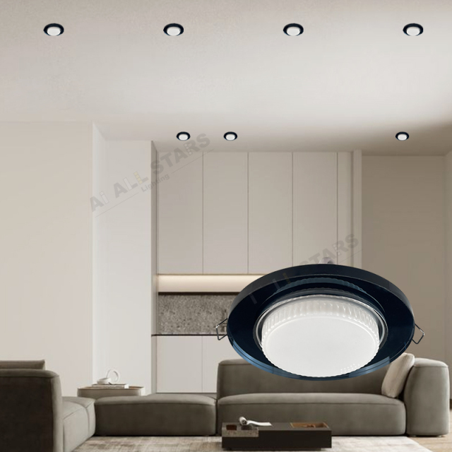 AS-1474 Glass Iron Hotel Commercial Gx53 Spotlight Housing