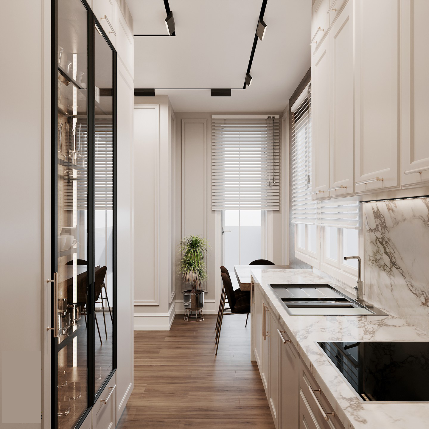 stretch ceiling conjunction with magnetic track lights