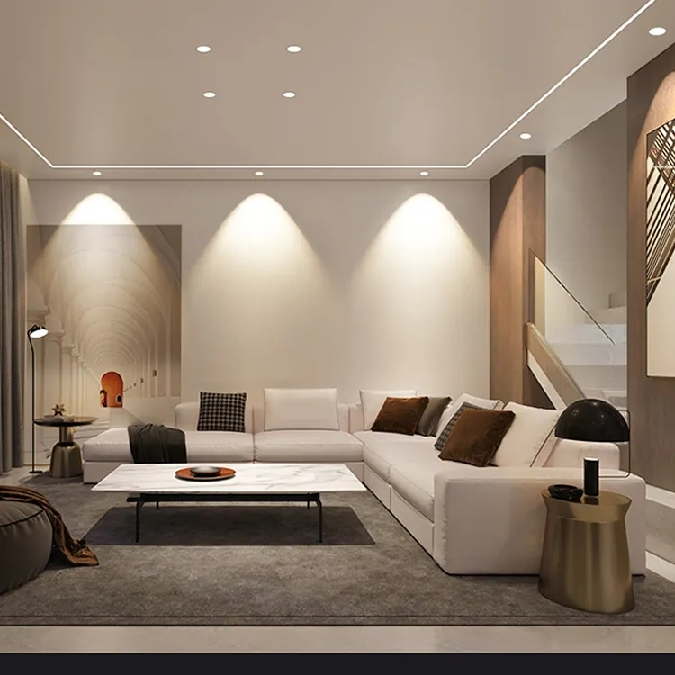 stretch ceiling in living room