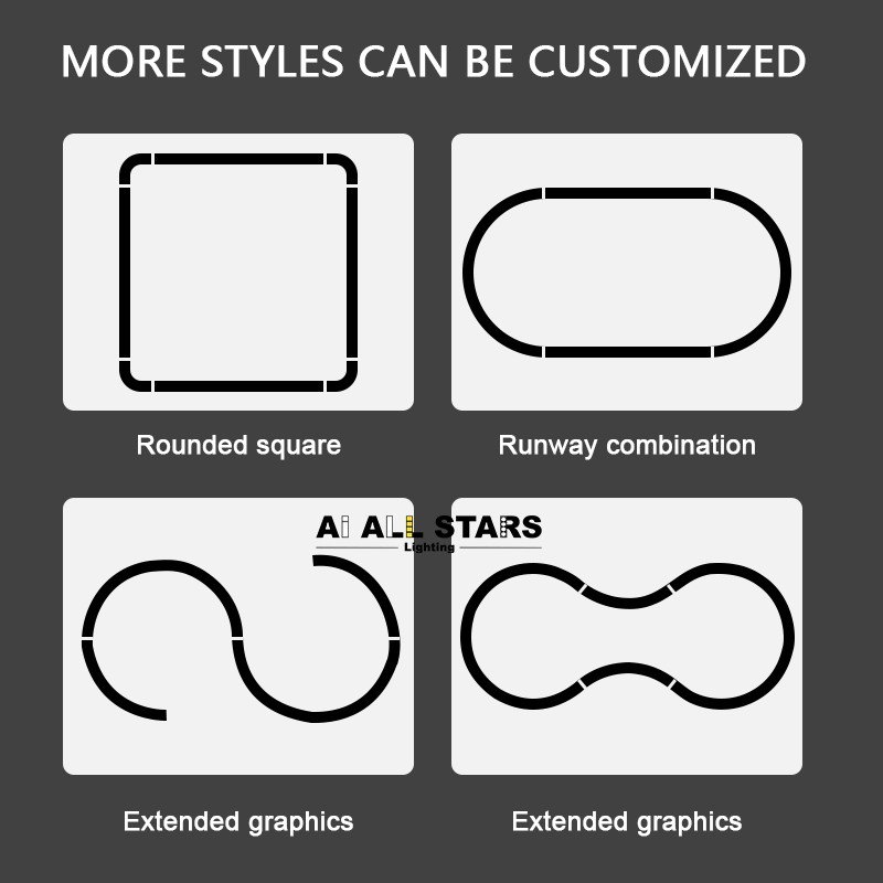 Rounded square Circular magnetic Track