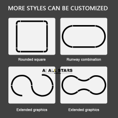 Rounded square Circular magnetic Track