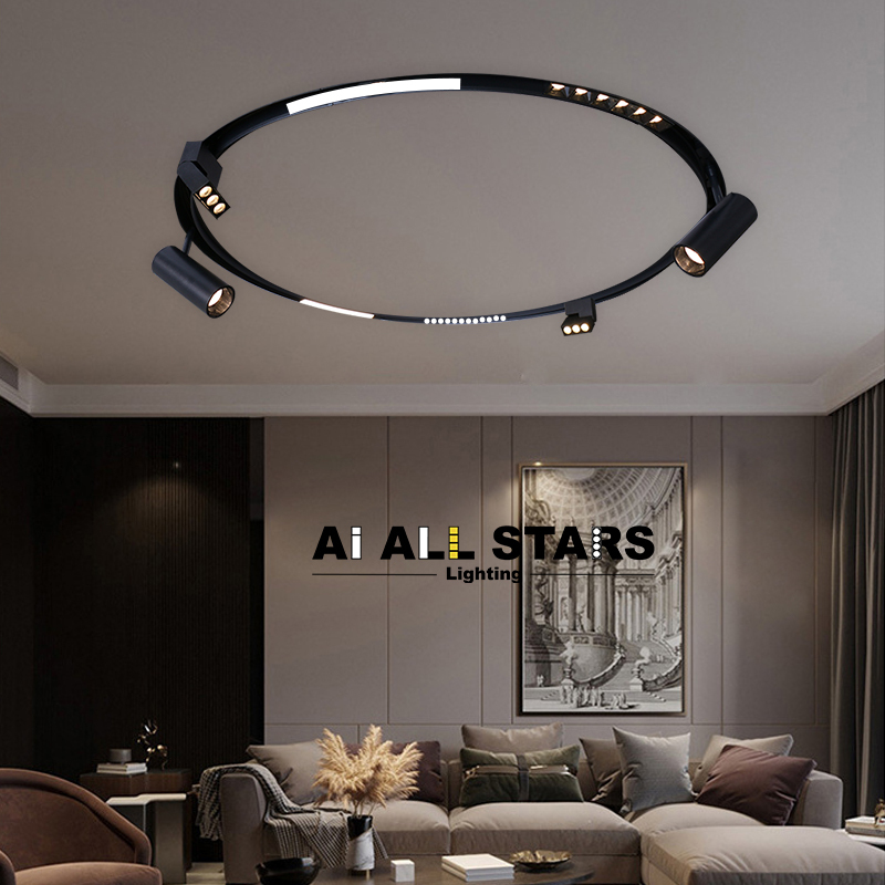 Surface Mounting Circular Magnetic Folding Grille Light