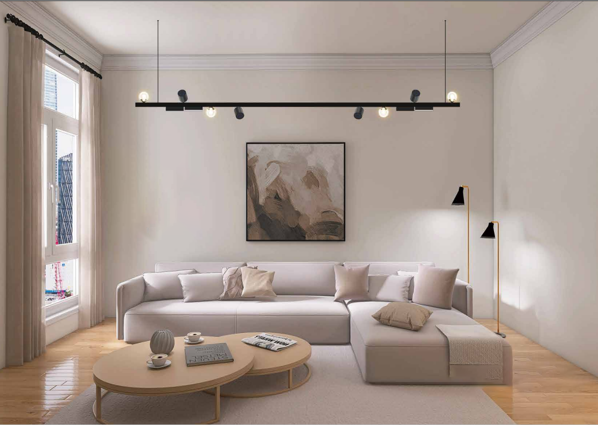 Magnetic Bluetooth speaker in living room