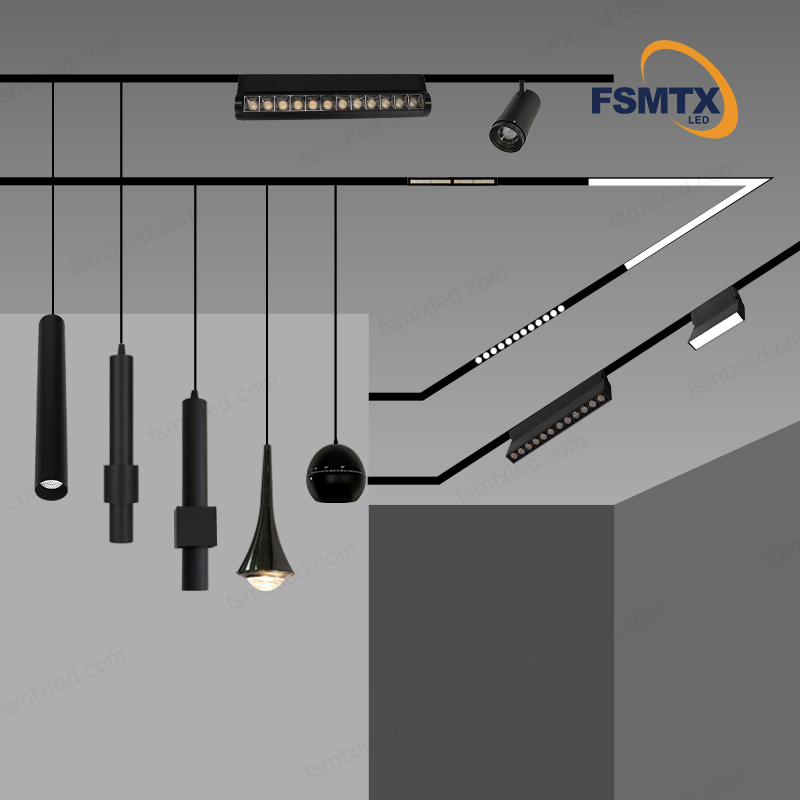 48v magnetic track light