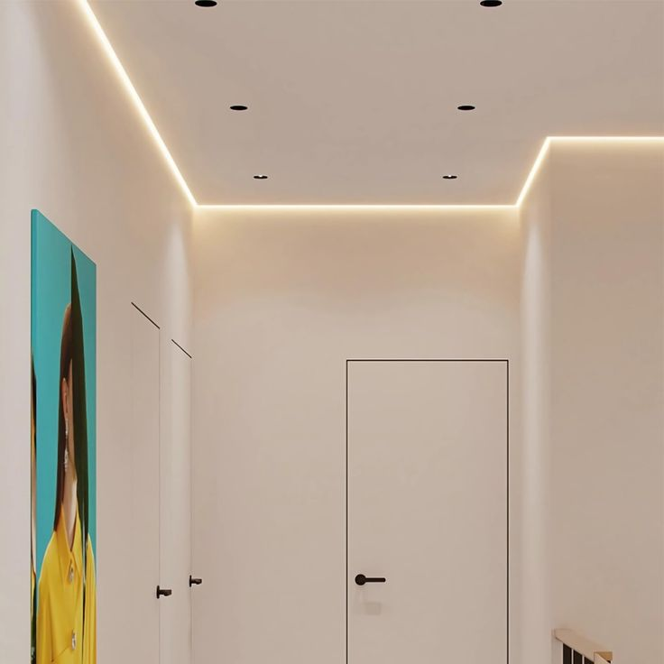 light strip stretch ceiling profile in home