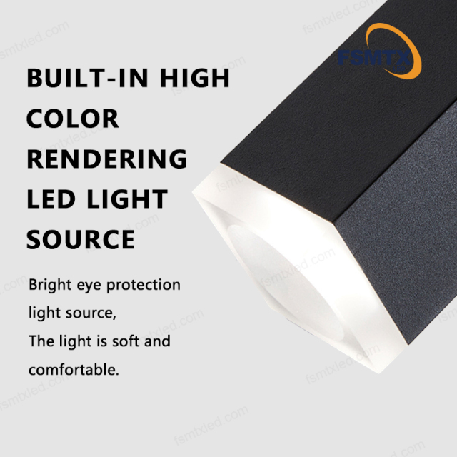 COB Commercial Office Square Nordic Linear  Pendant Light