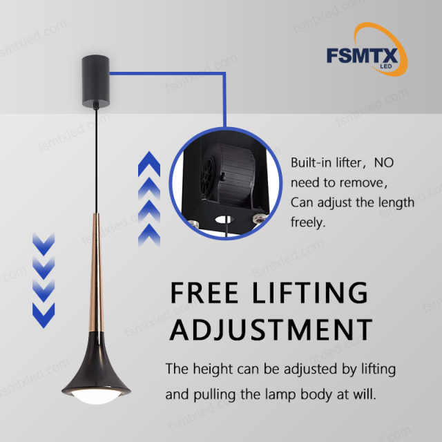 Factory Direct Indoor Decorative Black Pendant Light